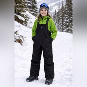 Lands End Squall Youth Snow Bib Pants Size 14+ Grow A Longs Insulated Winter